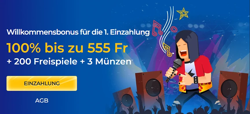 Willkommensbonus für die erste Einzahlung