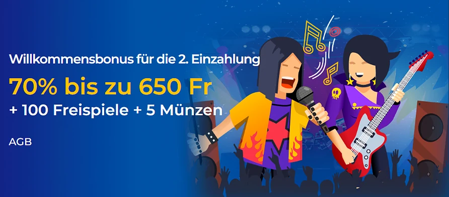 Willkommensbonus für die zweite Einzahlung
